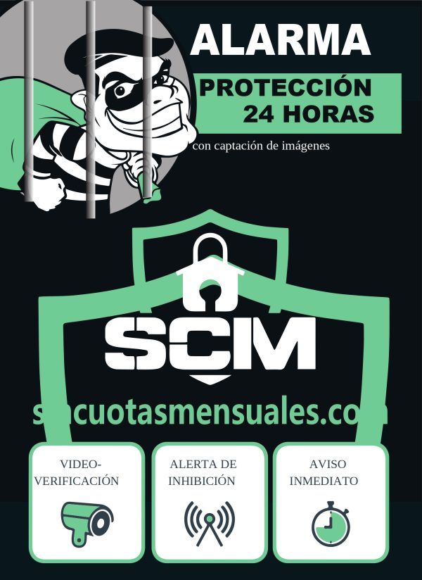 Cartel disuasoria PVC en A4